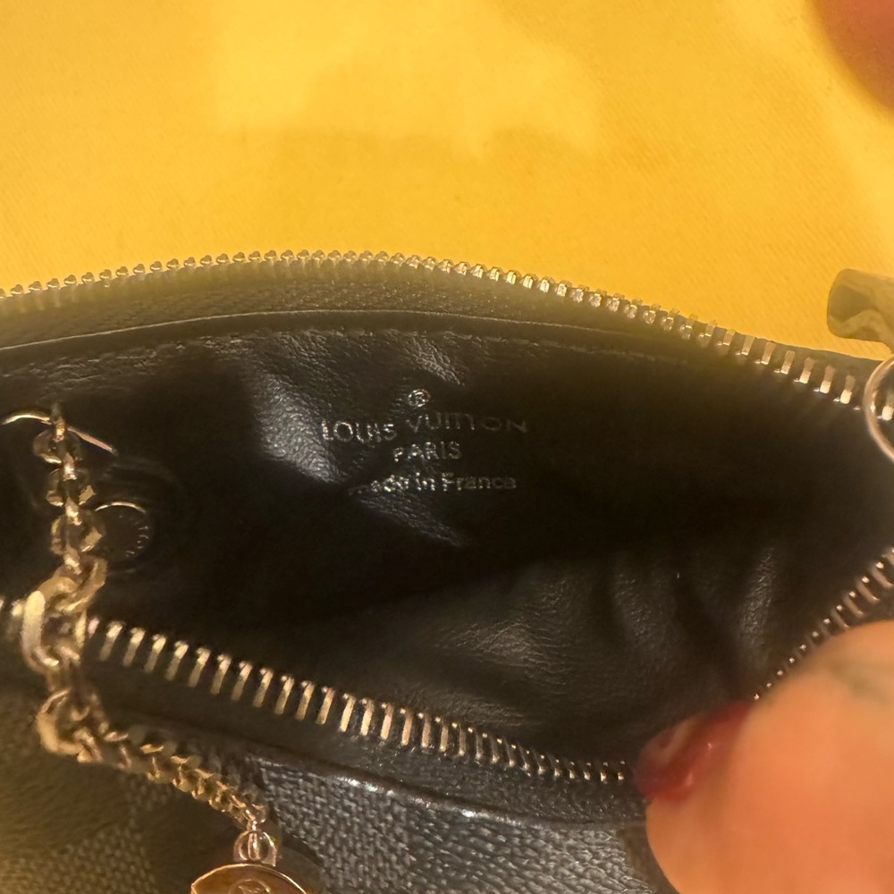 Louis Vuitton Black and Gray Checkered Accessory Trio - Picture 5 of 5